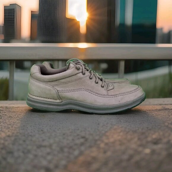 Rockport Other - ✅Rockport Walk Tour Men’s 13 Classic Walking Shoes Tan Leather Lace Up Casual